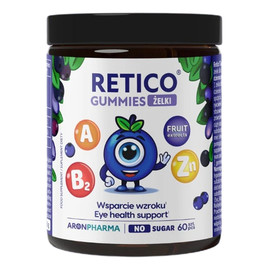 Retico Gummies wsparcie wzroku suplement diety 60 żelek