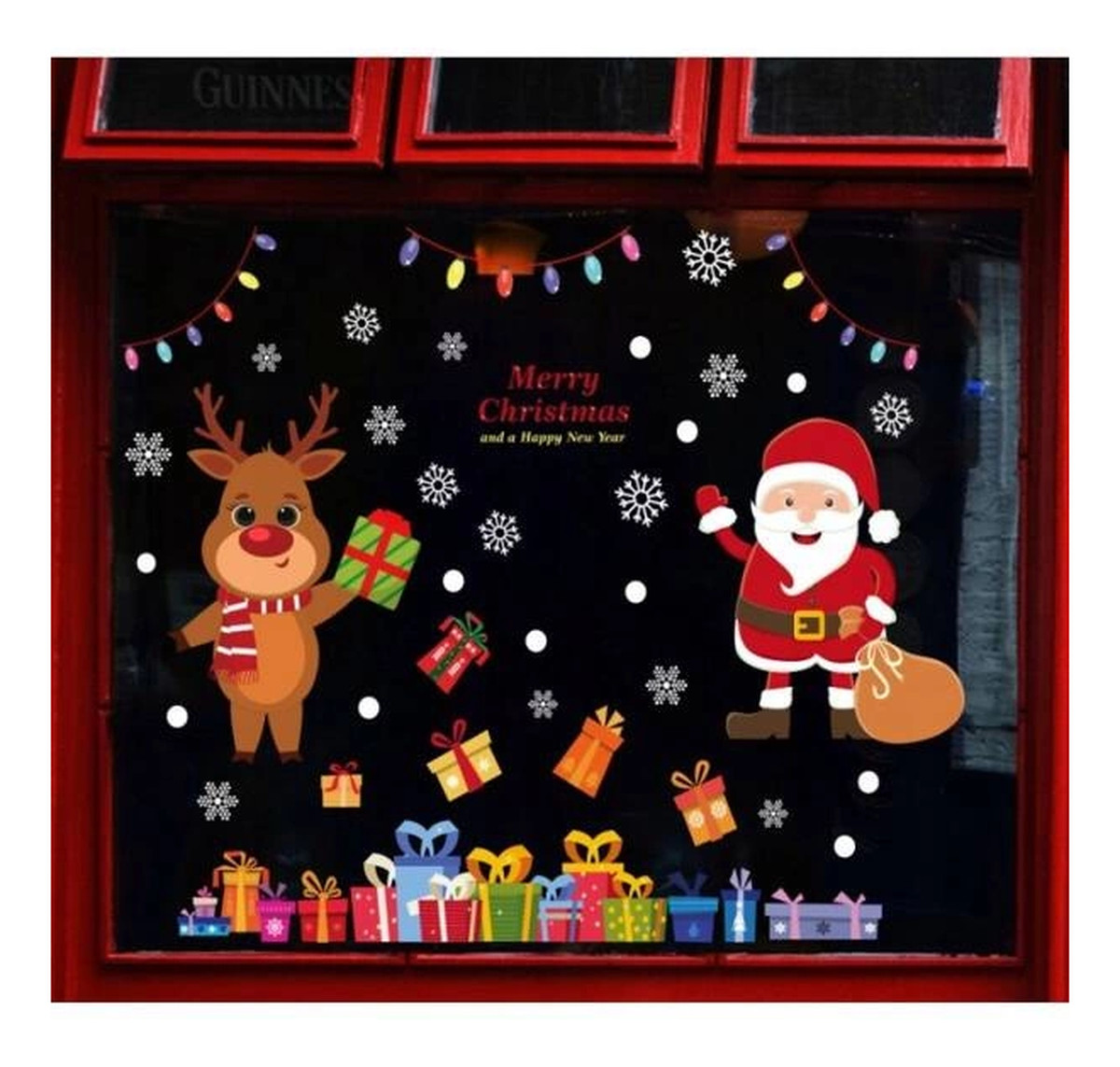 Naklejki świąteczne na okno Boże Narodzenie