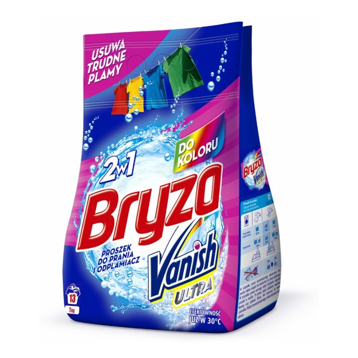 Bryza Vanish Ultra 2w1 Proszek do prania i odplamiacz do koloru 1000g