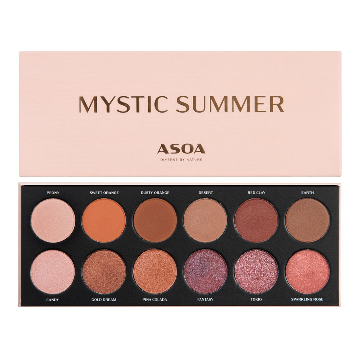 Asoa Paleta cieni do powiek Mystic Summer 12.3g