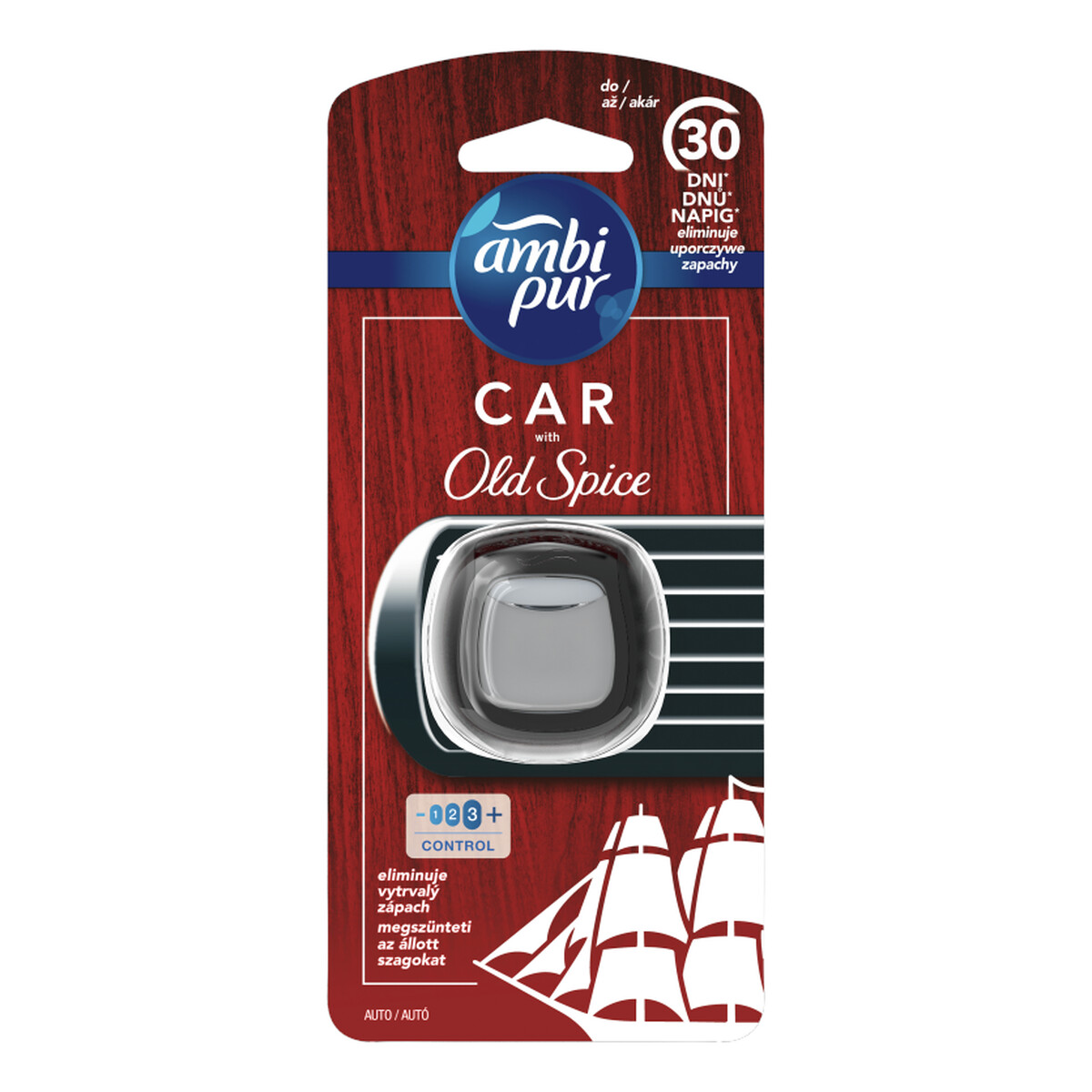 Ambi Pur Car Zestaw startowy samochodowego odświeżacza powietrza Old Spice 2ml