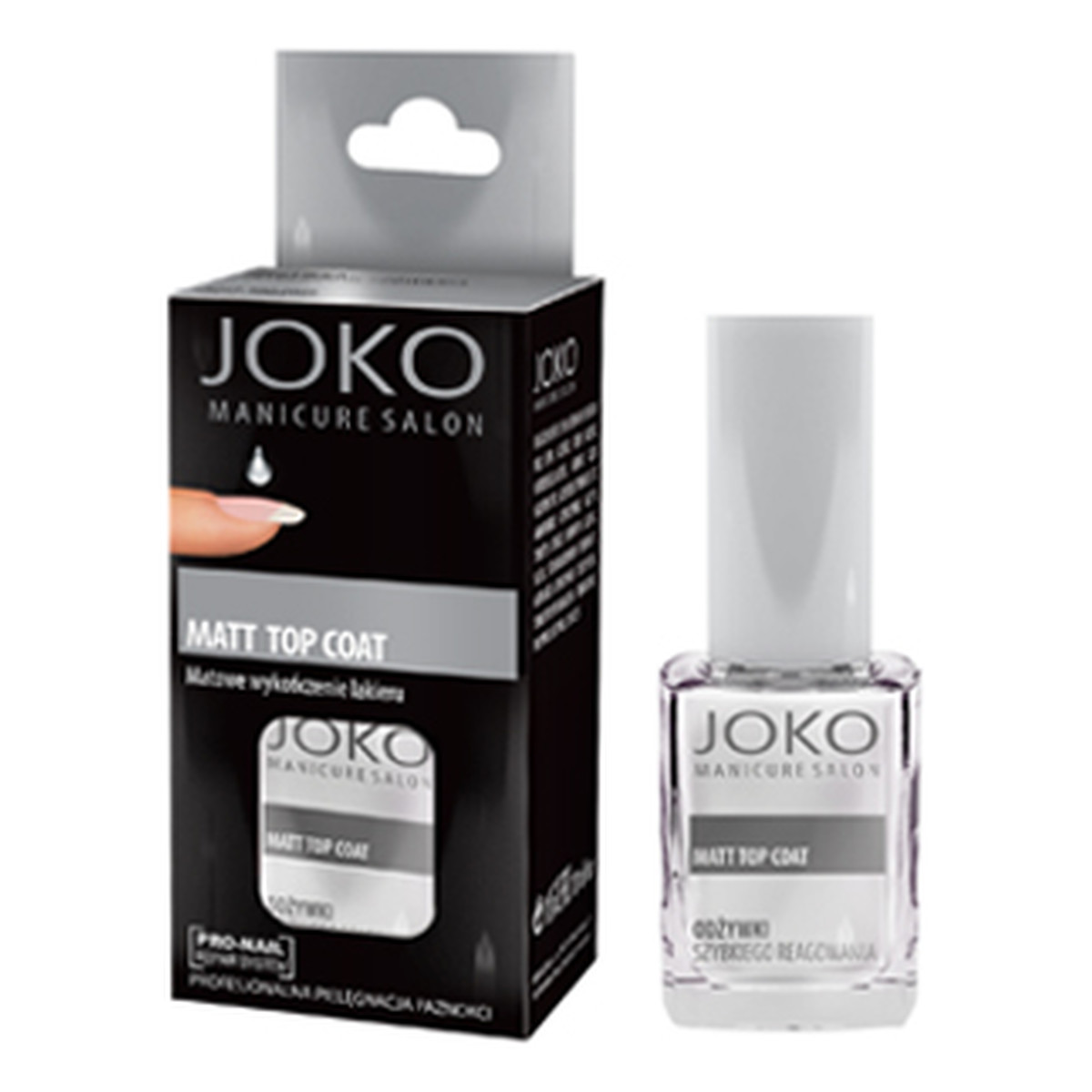 Joko Manicure Salon Odżywka do paznokci Matt Top Coat 10ml