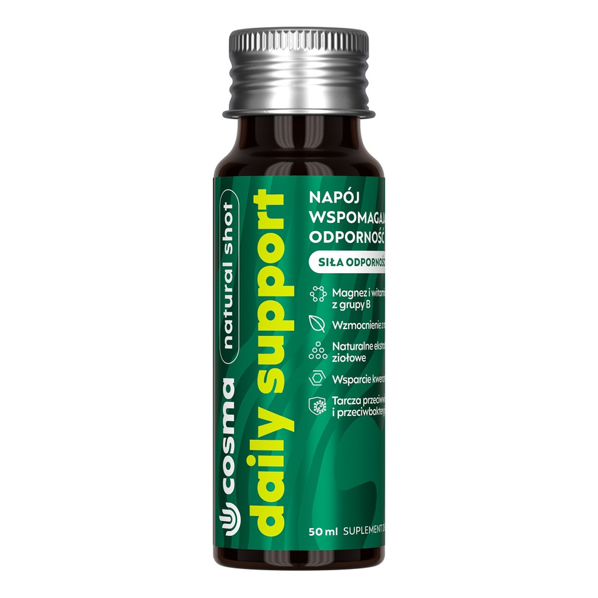 Cosma Cannabis Daily Support naturalny shot wspomagający odporność 50ml