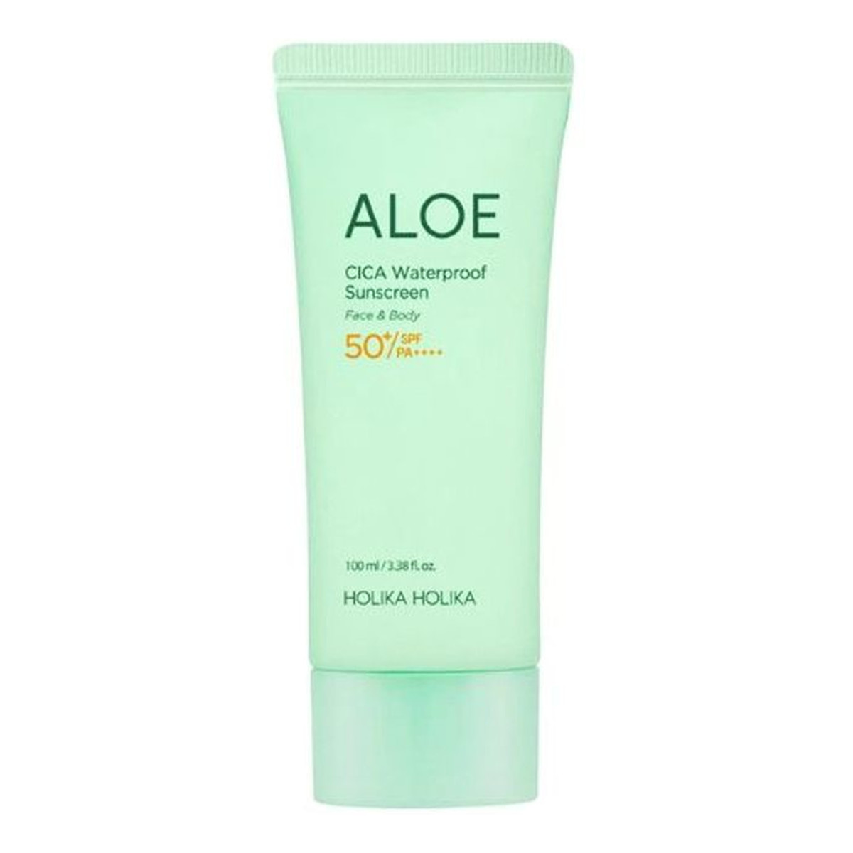Holika Holika Aloe Cica Waterproof Sunscreen wodoodporny Krem przeciwsłoneczny do ciała i twarzy spf50+ pa++++ 100ml