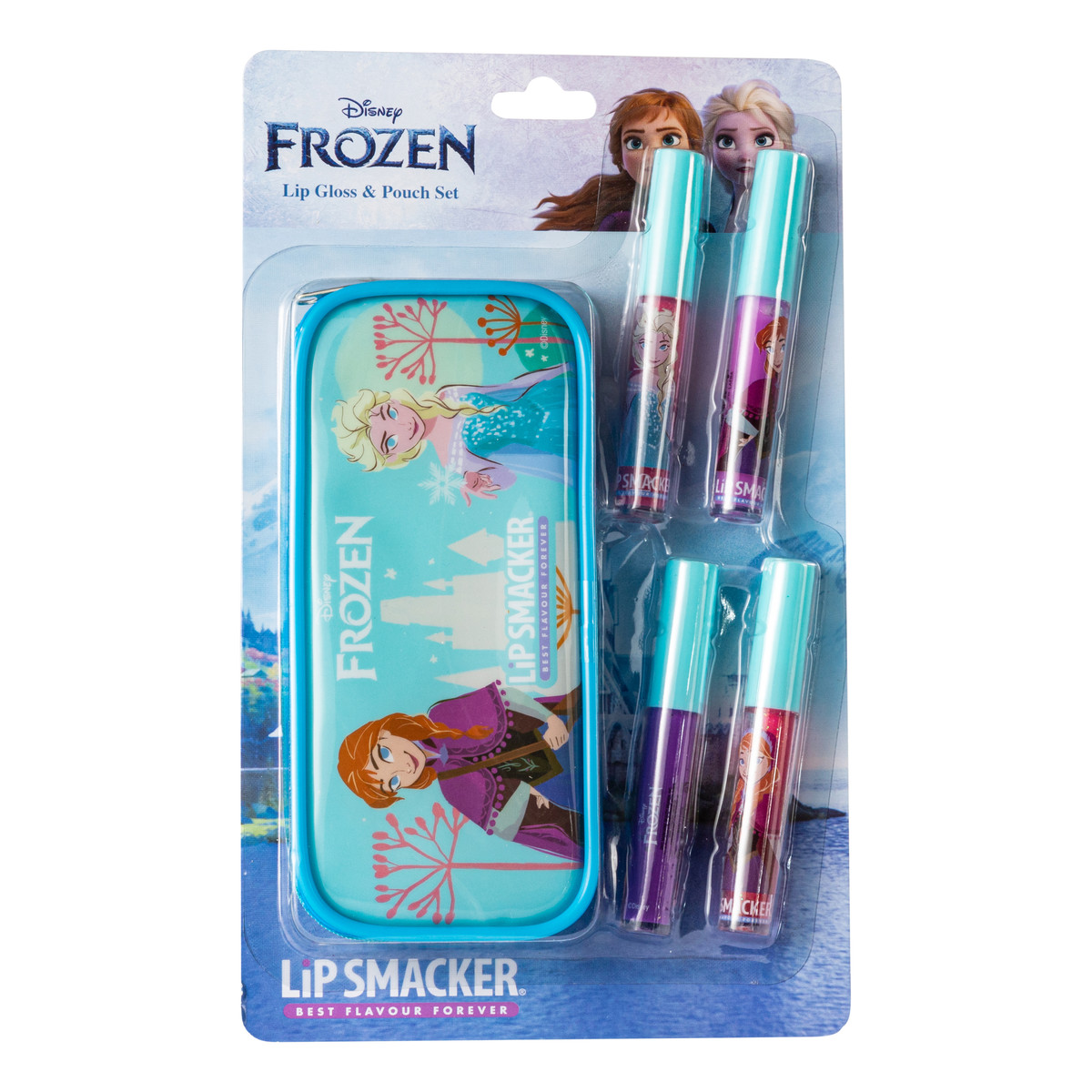 Lip Smacker Disney Frozen Zestaw 4 błyszczyków do ust z kosmetyczką dla dzieci