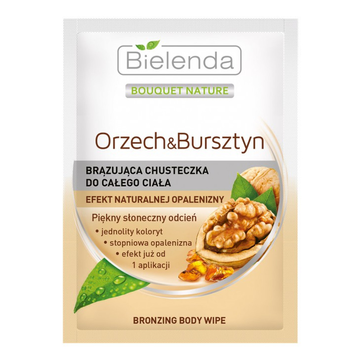 Bielenda Orzech i Bursztyn Brązująca Chusteczka Do Całego Ciała