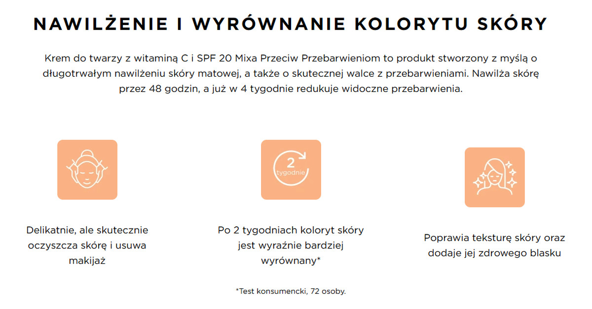 Krem do twarzy przeciw przebarwieniom witamina c + niacynamid 50ml