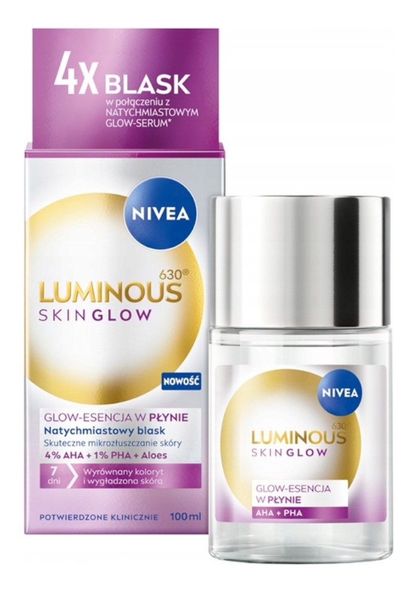 Luminous even glow liquid refiner serum peelingujące
