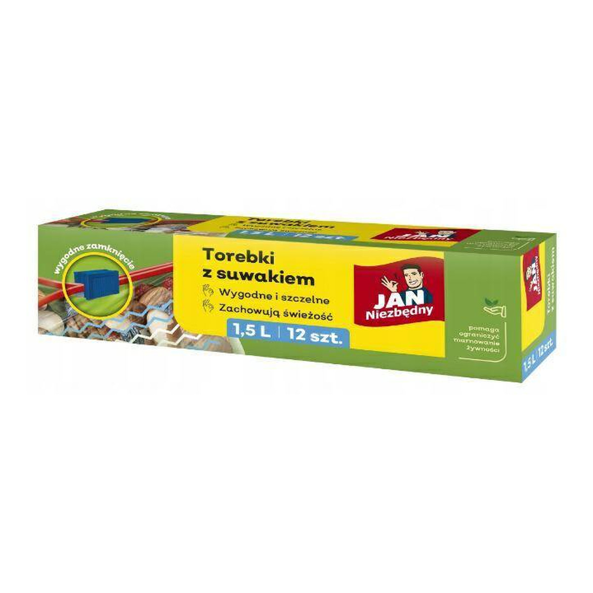 Jan Niezbędny Torebki z suwakiem 1500ml