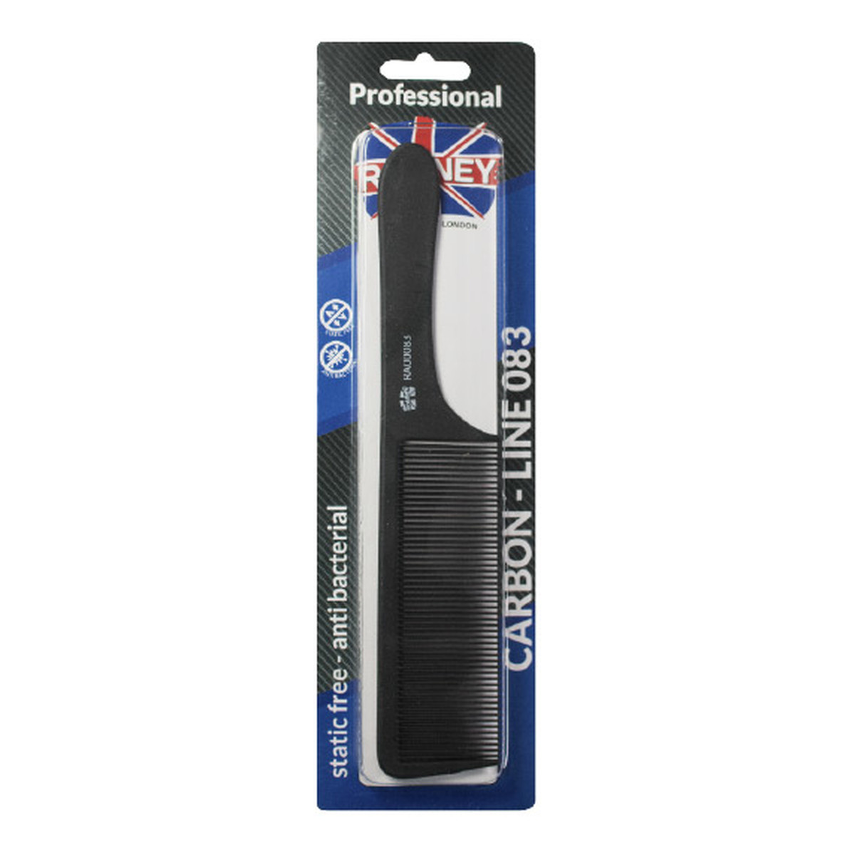 Ronney Professional carbon comb line 083 grzebień do włosów l225mm