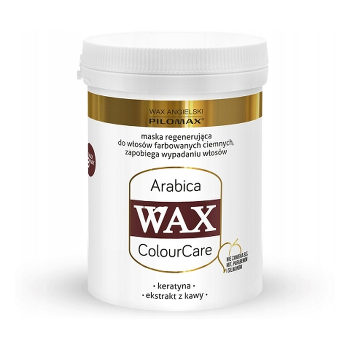 Pilomax Wax Colour Care Arabica Maska Regenerująca Do Włosów Farbowanych ciemne kolory 240ml