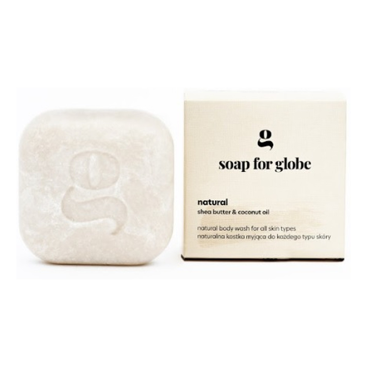 Soap for Globe Kostka myjąca do każdego typu skóry natural 100g 100g