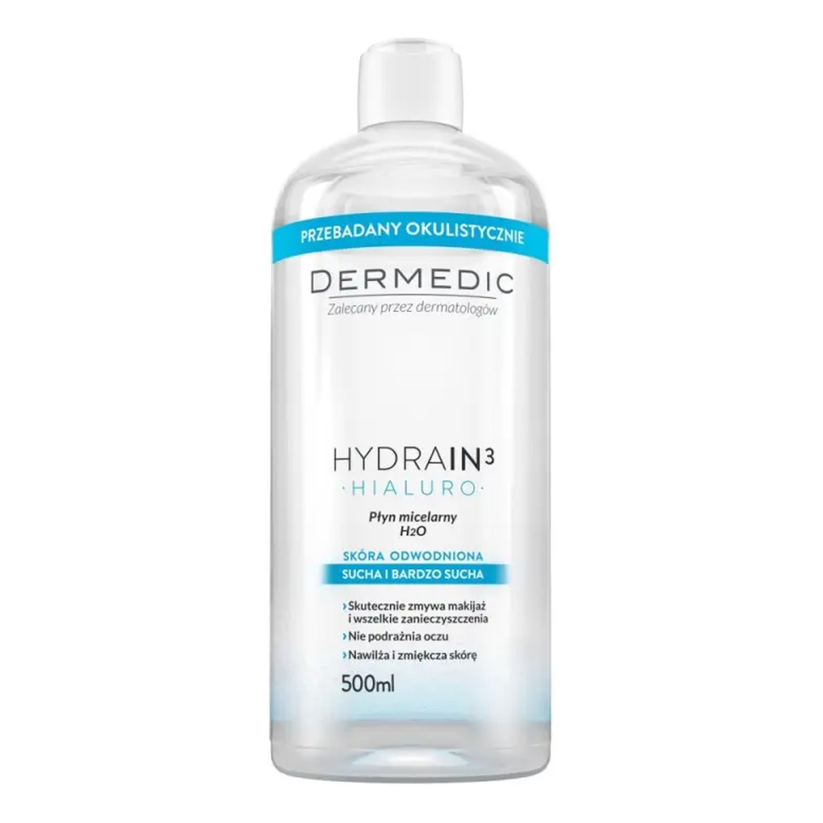 Dermedic Hydrain 3 Hialuro Płyn micelarny 500ml