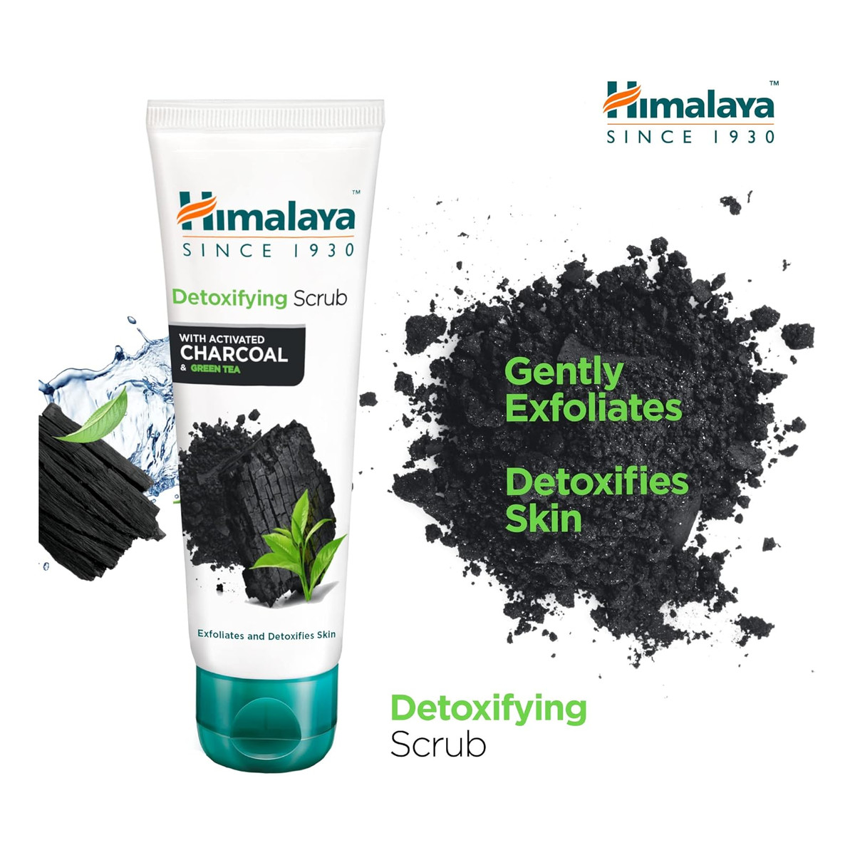 Himalaya Peeling węglowy do twarzy detoksykujący z zieloną herbatą 75ml