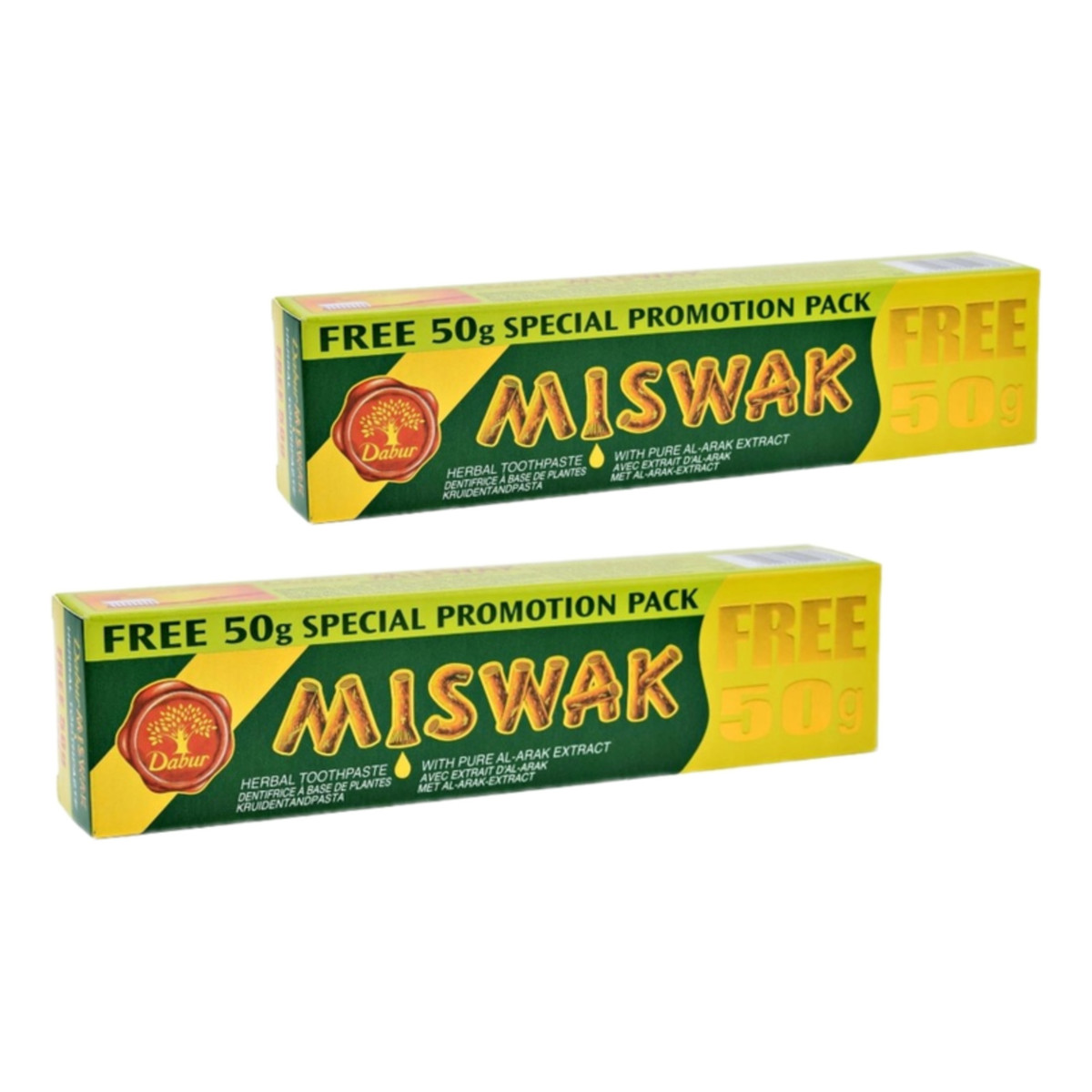 Dabur Miswak Ziołowa pasta do zębów 2x170ml