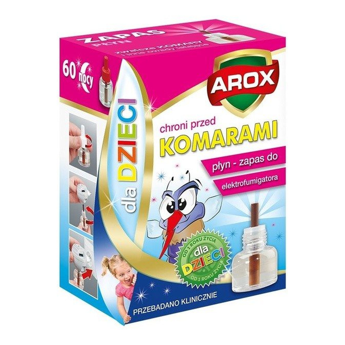 Arox Płyn Zapasowy do elektrofumigatora dla dzieci 60 nocy