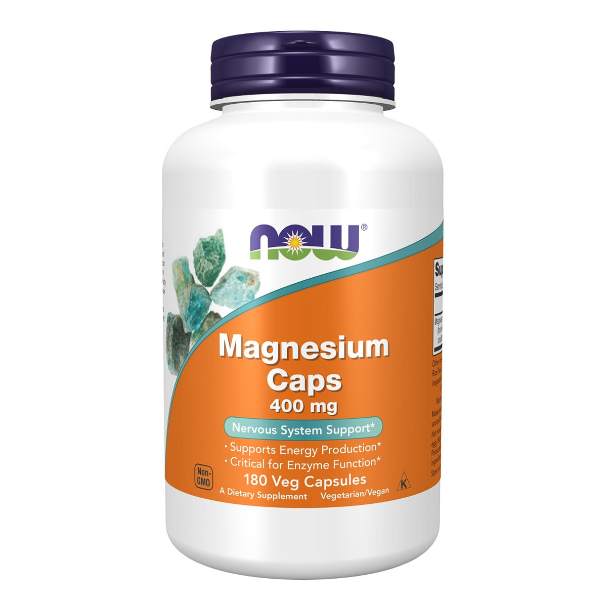 Now Foods Magnesium 400mg suplement diety 180 kapsułek