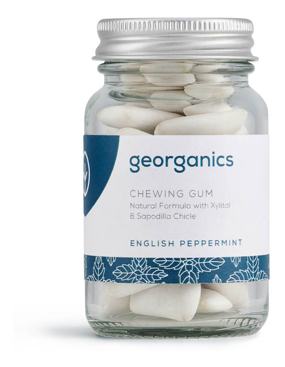 Naturalna guma do żucia w pojemniku Mięta pieprzowa