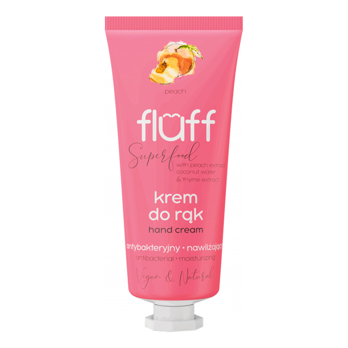 Fluff Krem do rąk ultra - nawilżający, brzoskwinia 50ml