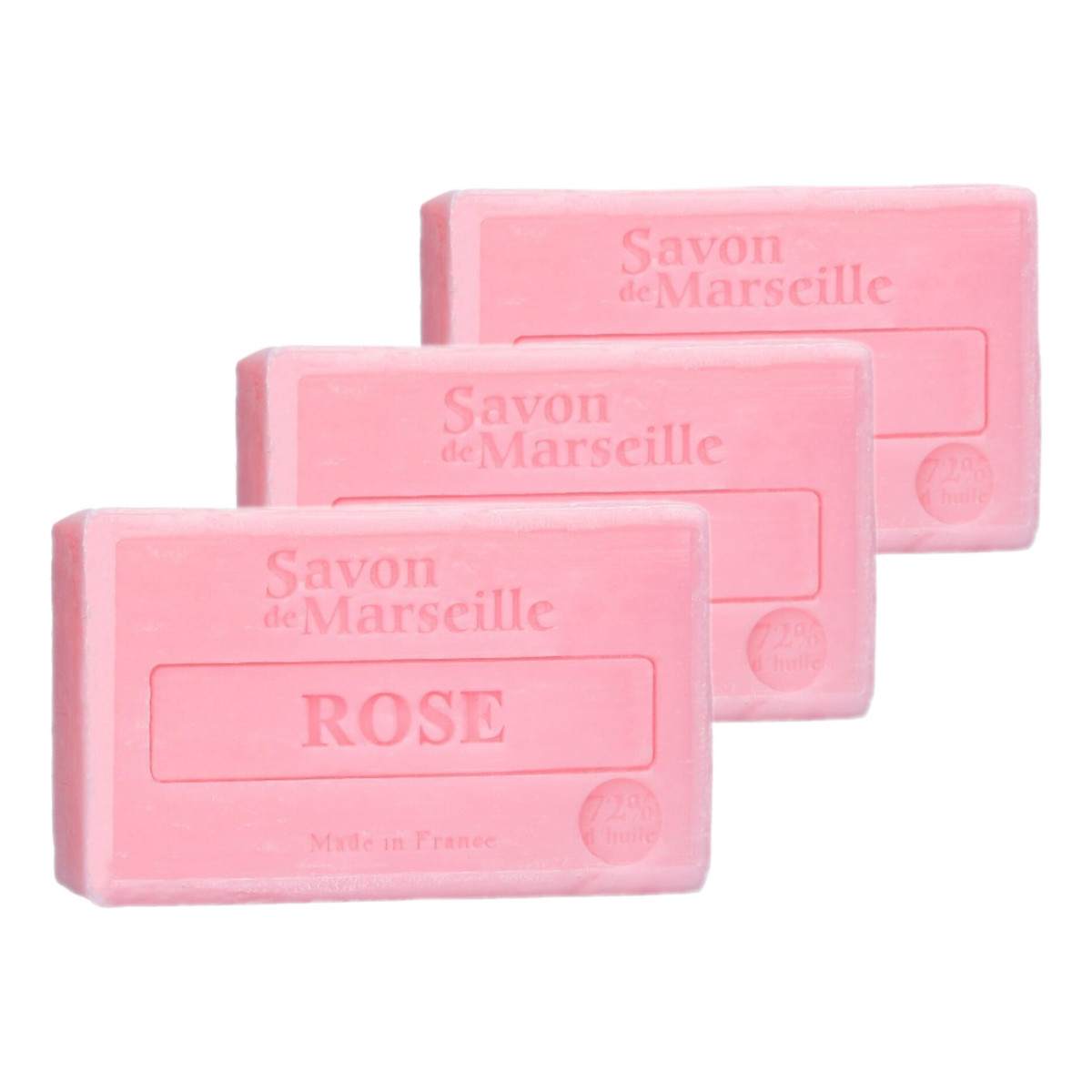 Le Chatelard 1802 Mydło marsylskie Rose 3x100g