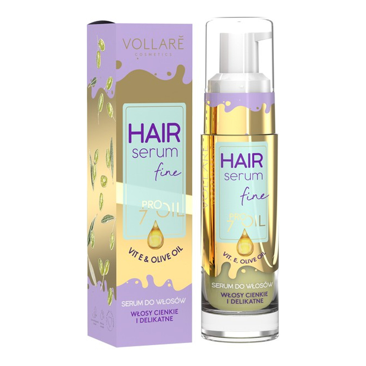 Vollare Hair Serum PROils Extra Volume Oil Serum do włosów cienkich i pozbawionych objętości 30ml