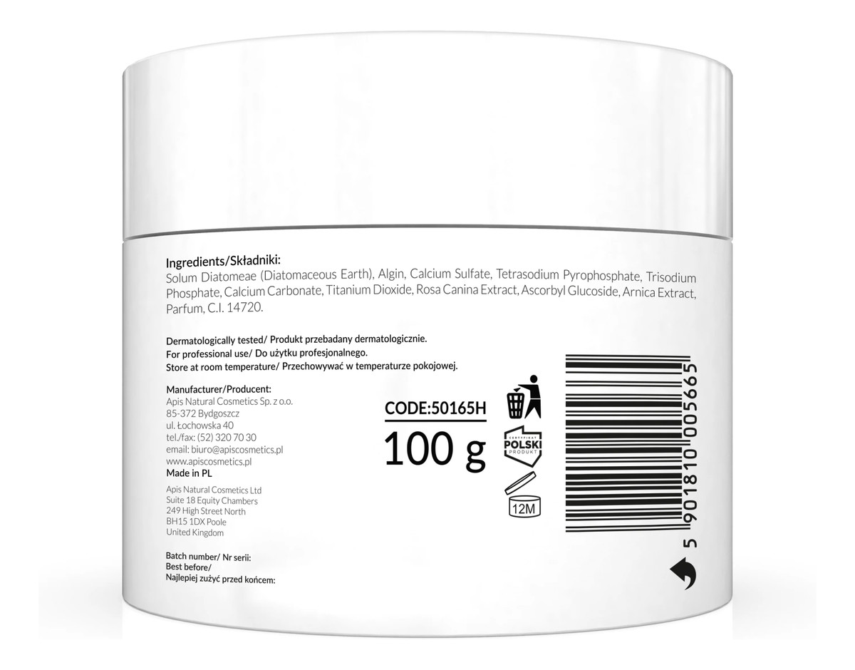 Couperose-stop algae mask maska algowa dla cery naczynkowej z dziką różą i witaminą c