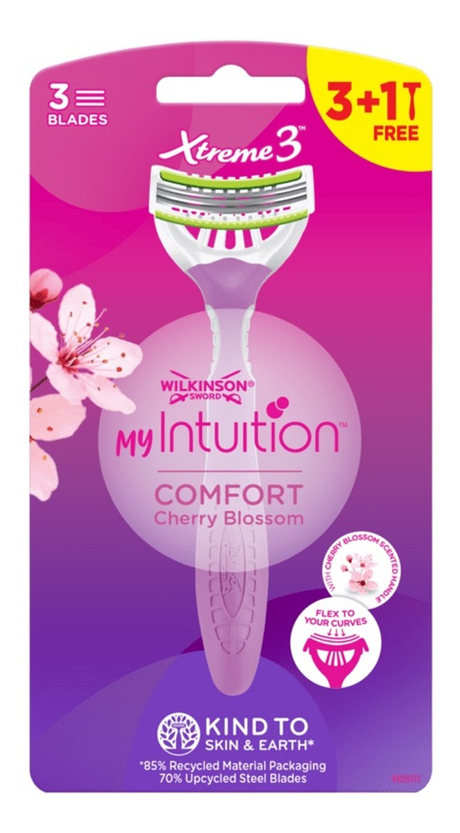 My intuition xtreme 3 comfort cherry blossom jednorazowe maszynki do golenia dla kobiet 4szt