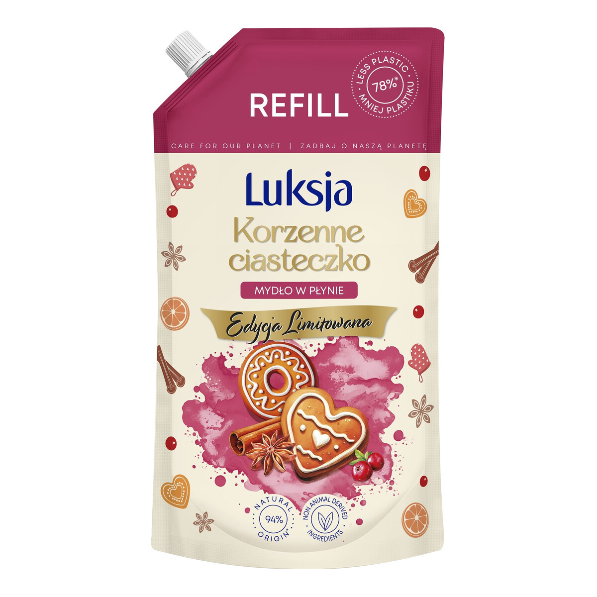 Luksja Mydło w płynie Korzenne Ciasteczko 900ml