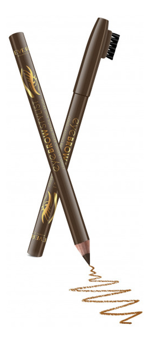 EYE BROW STYLIST Kredka drewniana ze szczoteczką do brwi