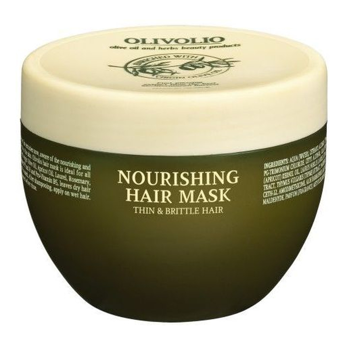 Olivolio Nourishing Hair Mask Maska do włosów cienkich i kruchych z oliwą z oliwek i ceramidami 250ml