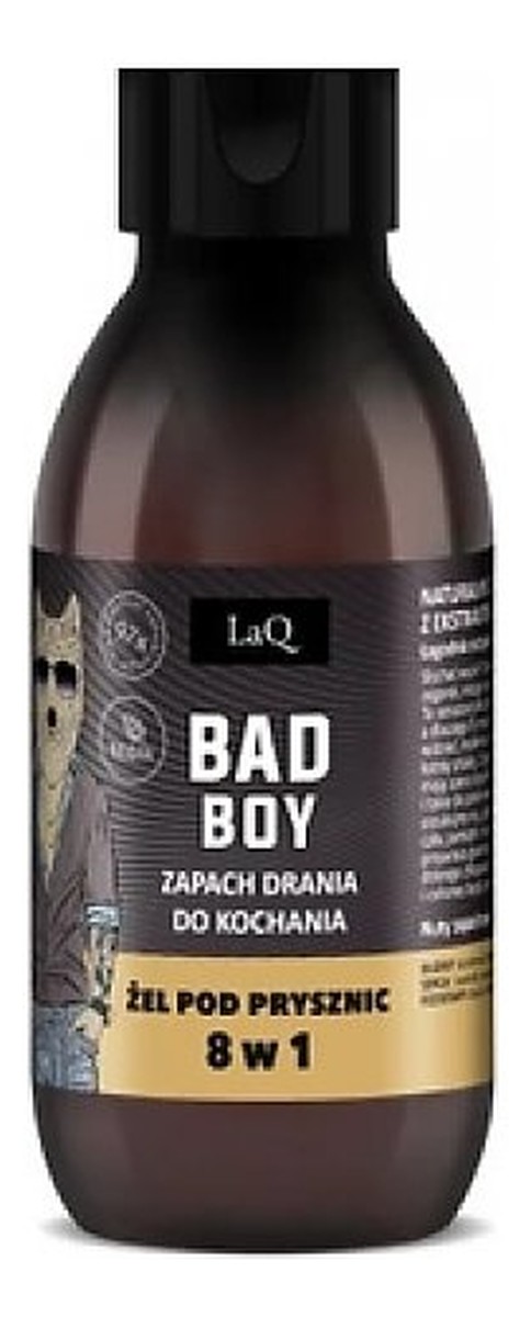 Mini żel pod prysznic 8w1 Czarny Mat
