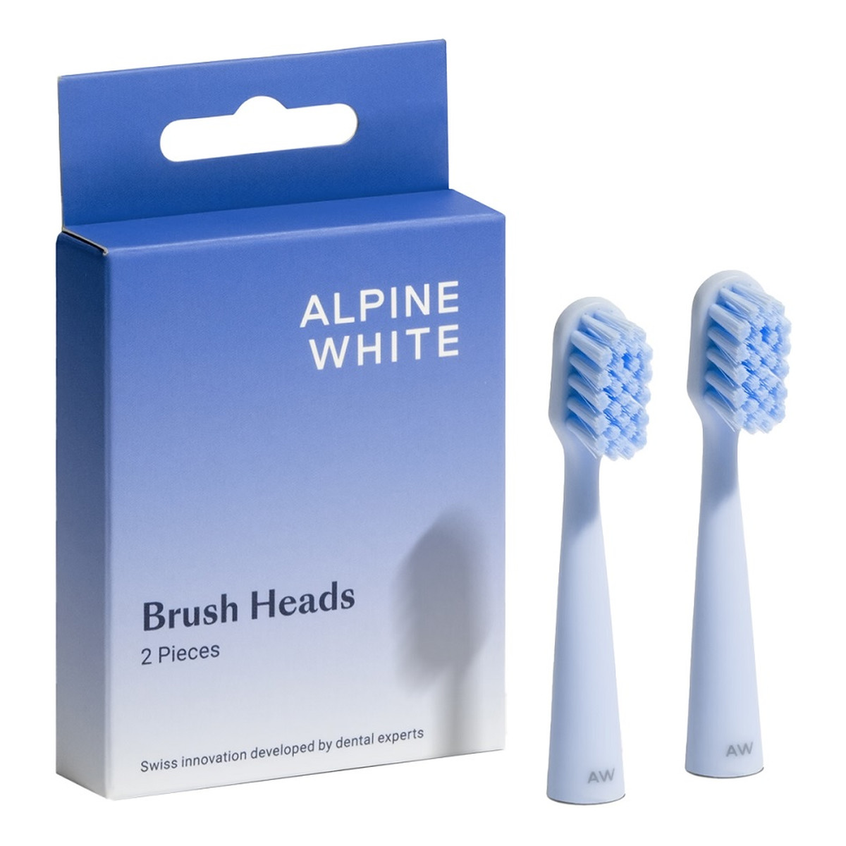 Alpine White Brush Heads wymienne końcówki do szczoteczki sonicznej 2szt.