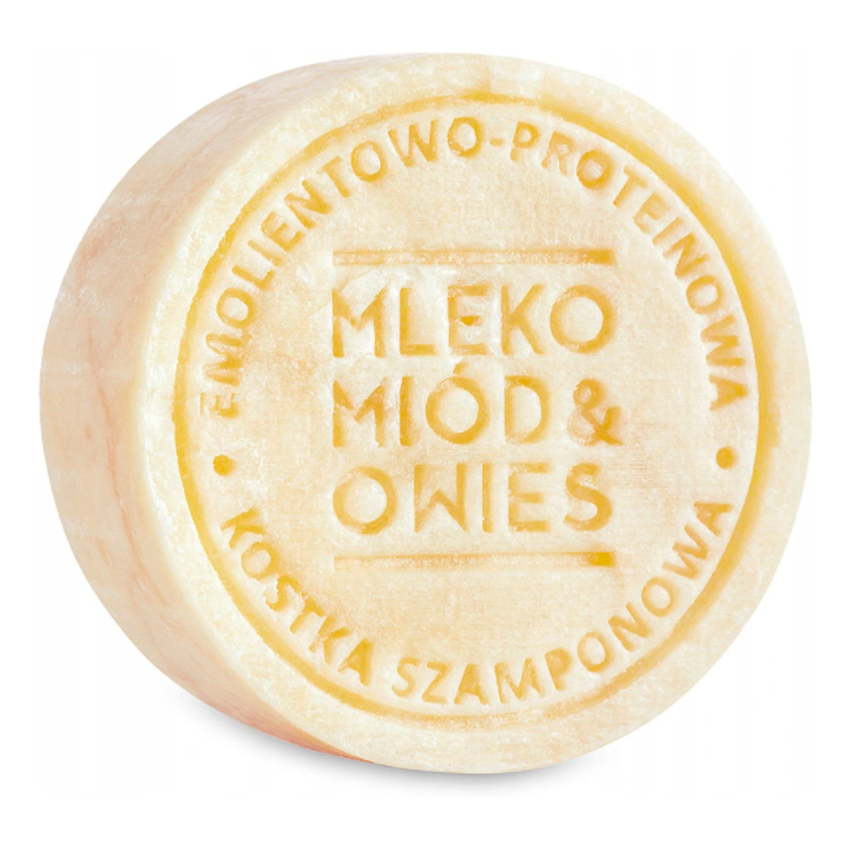 Ministerstwo Dobrego Mydła Mleko miód i owies Emolientowo-proteinowa kostka szamponowa 85g