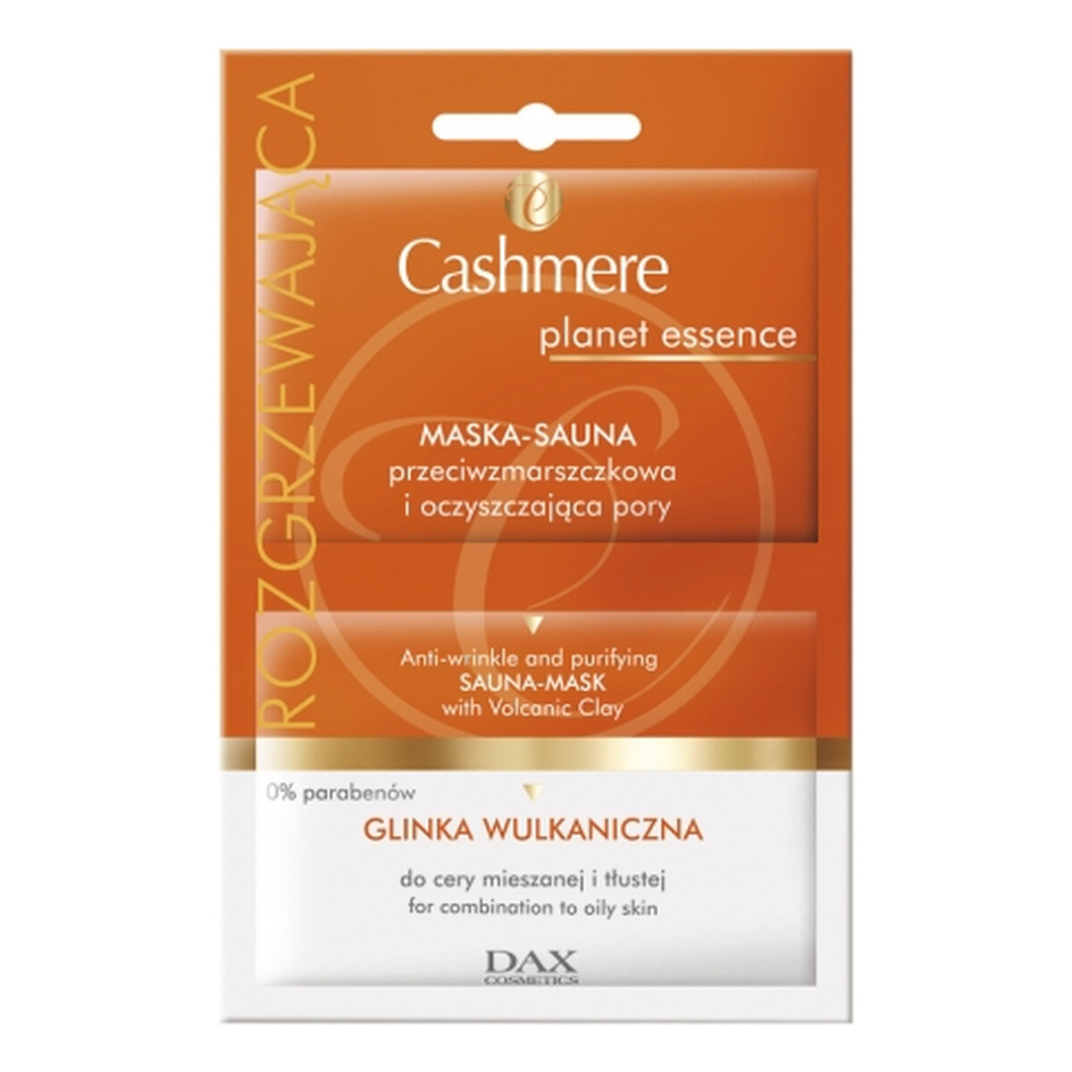 Cashmere Planet Essence Maska-Sauna Przeciwzmarszczkowa i Oczyszczająca Pory z Glinką Wulkaniczną 10ml