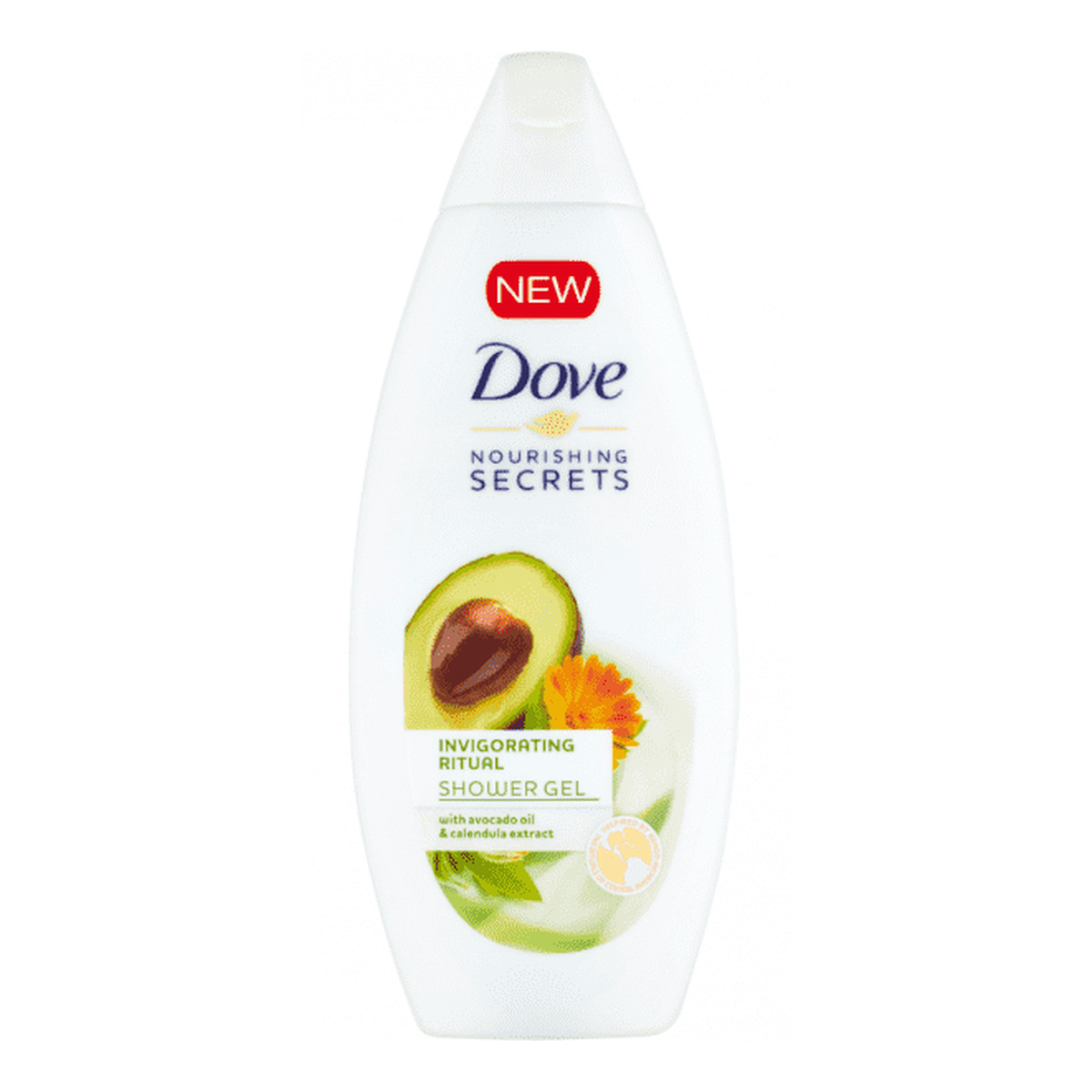 Dove Nourishing Secrets orzeźwiający żel pod prysznic Avocado Oil & Calendula Extract 250ml