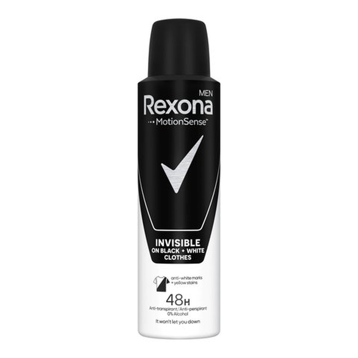 Rexona Invisible Black & White Antyperspirant w sprayu dla mężczyzn 200ml