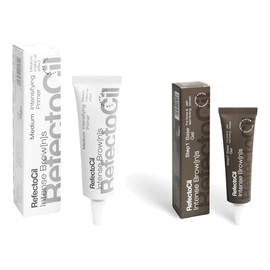 Base Gel Farba do brwi i rzęs Ash Brown Popielaty Brąz + Intensifying Primer Medium