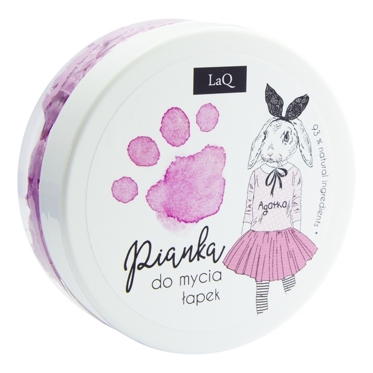 Laq Pianka do mycia łapek różowa