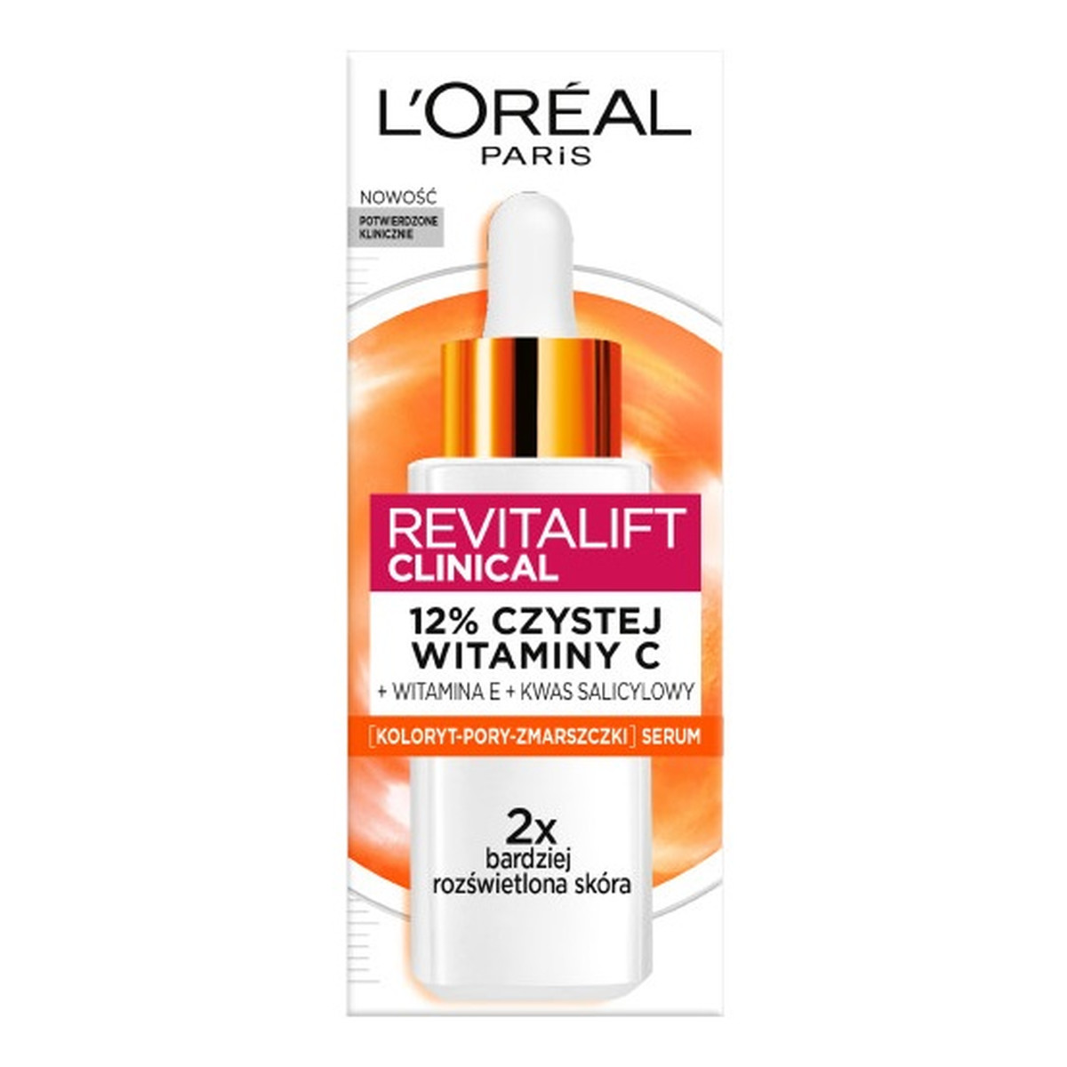 Loreal Revitalift clinical rozświetlające serum do twarzy z 12% czystej witaminy c 30ml