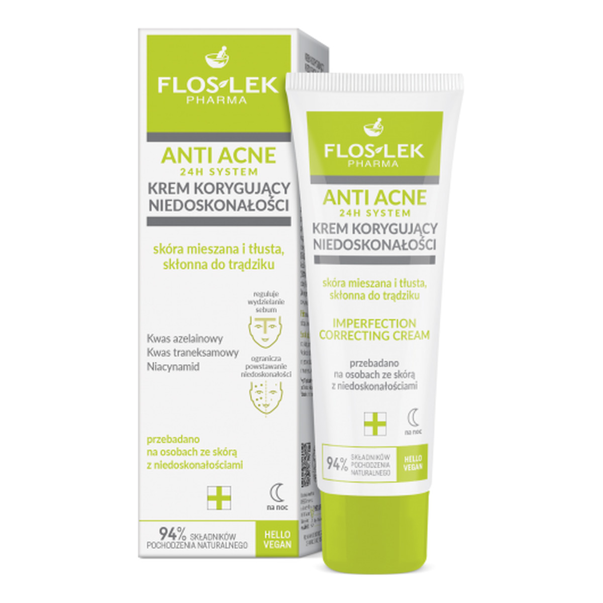 FlosLek Anti Acne 24h System Krem korygujący niedoskonałości 50ml
