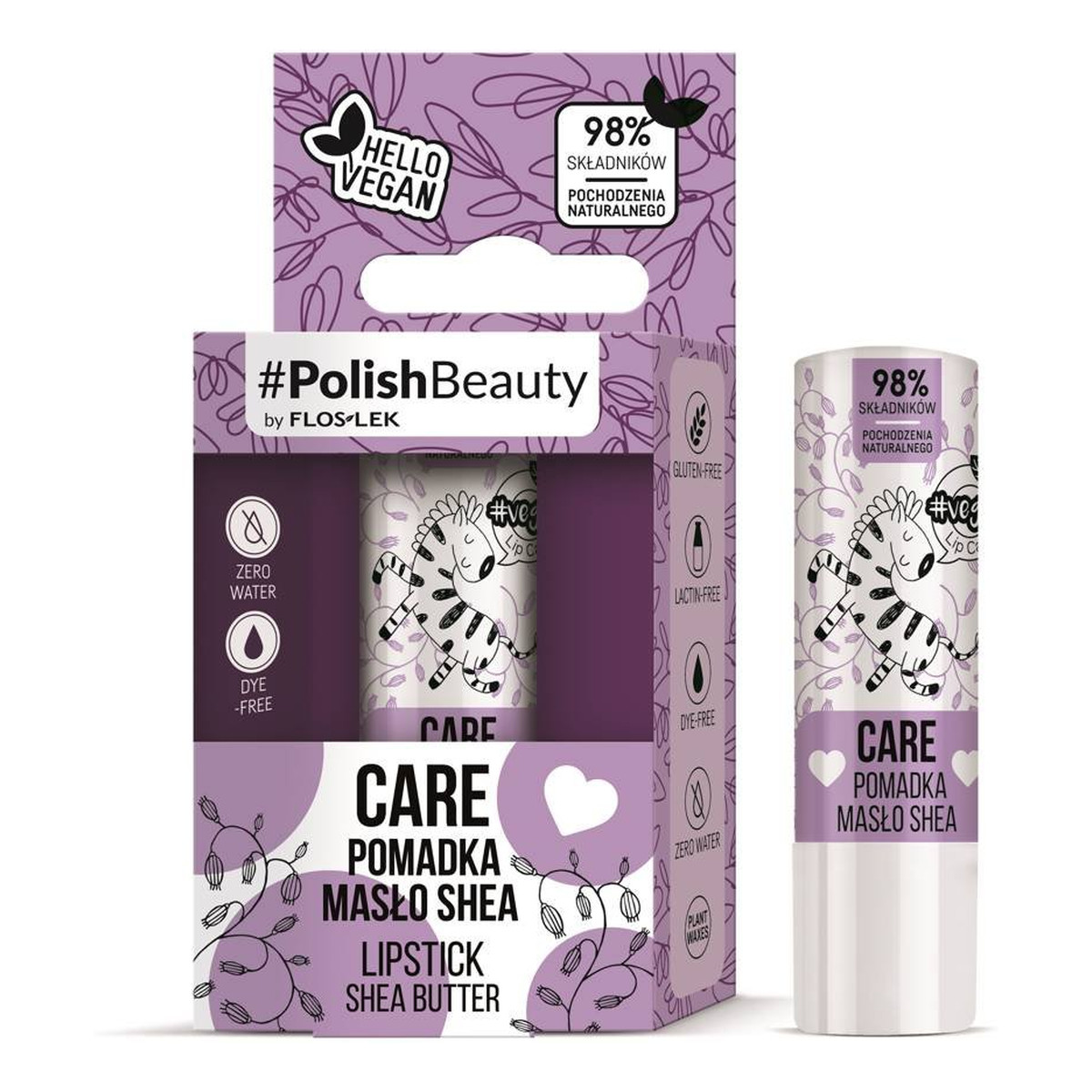 FlosLek Lip Care Vege Pomadka ochronna do ust z Masłem Shea - Care