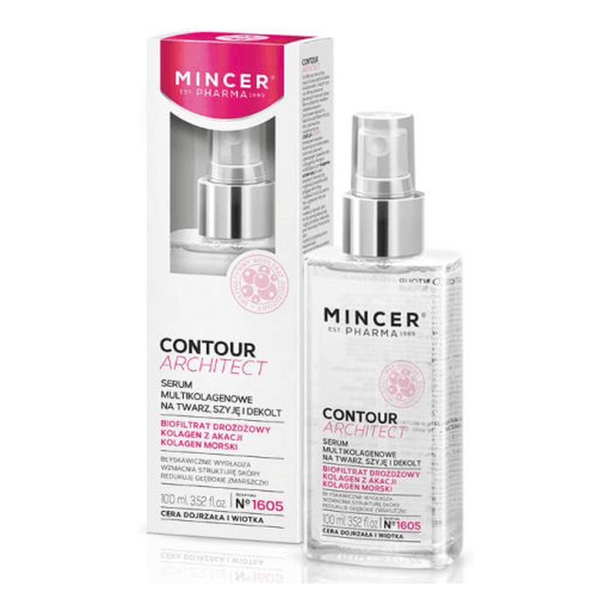 Mincer Pharma Contour Architect Serum multikolagenowe na twarz,szyję i dekolt 1605 100ml