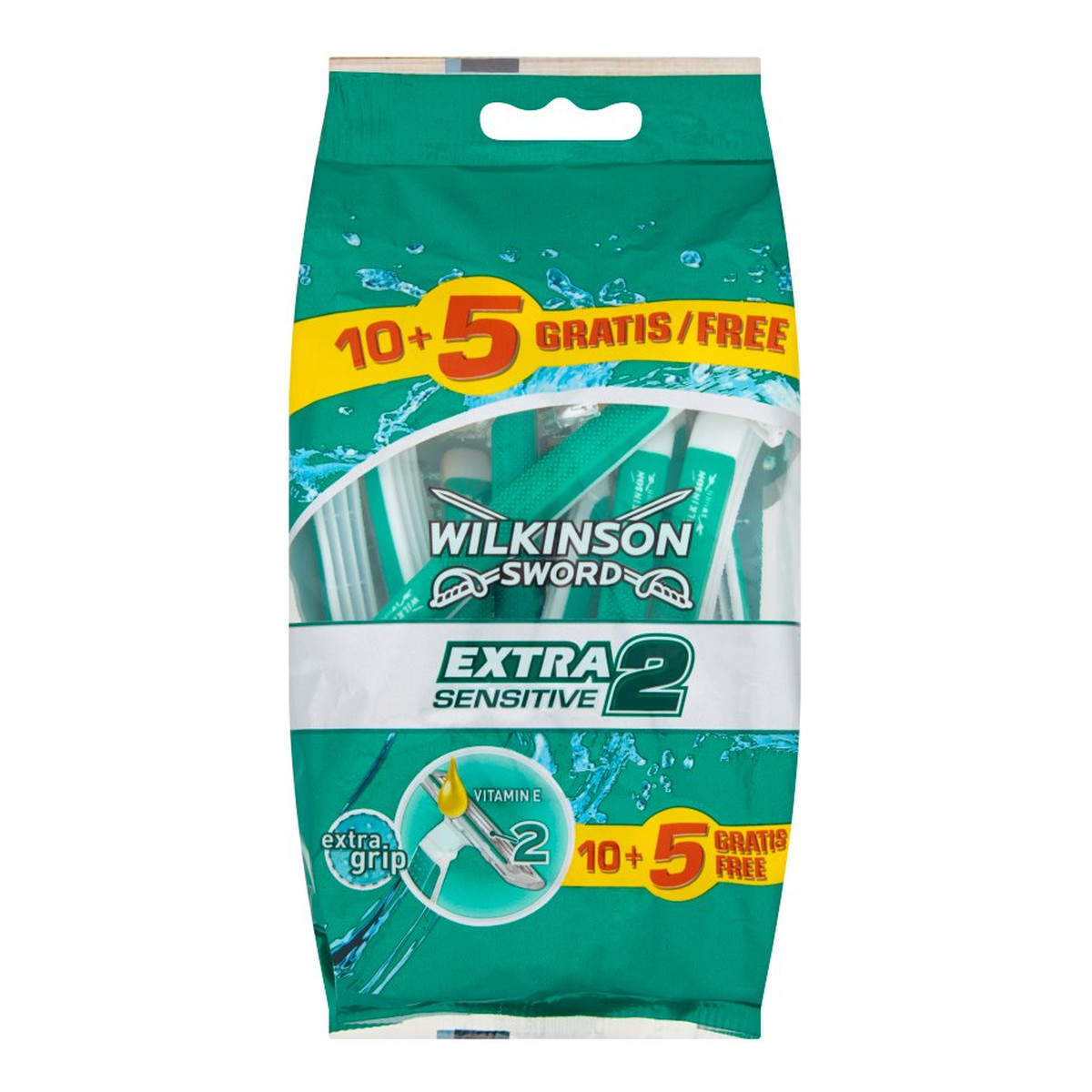 Wilkinson Extra2 Sensitive Jednorazowe maszynki do golenia 15 sztuk