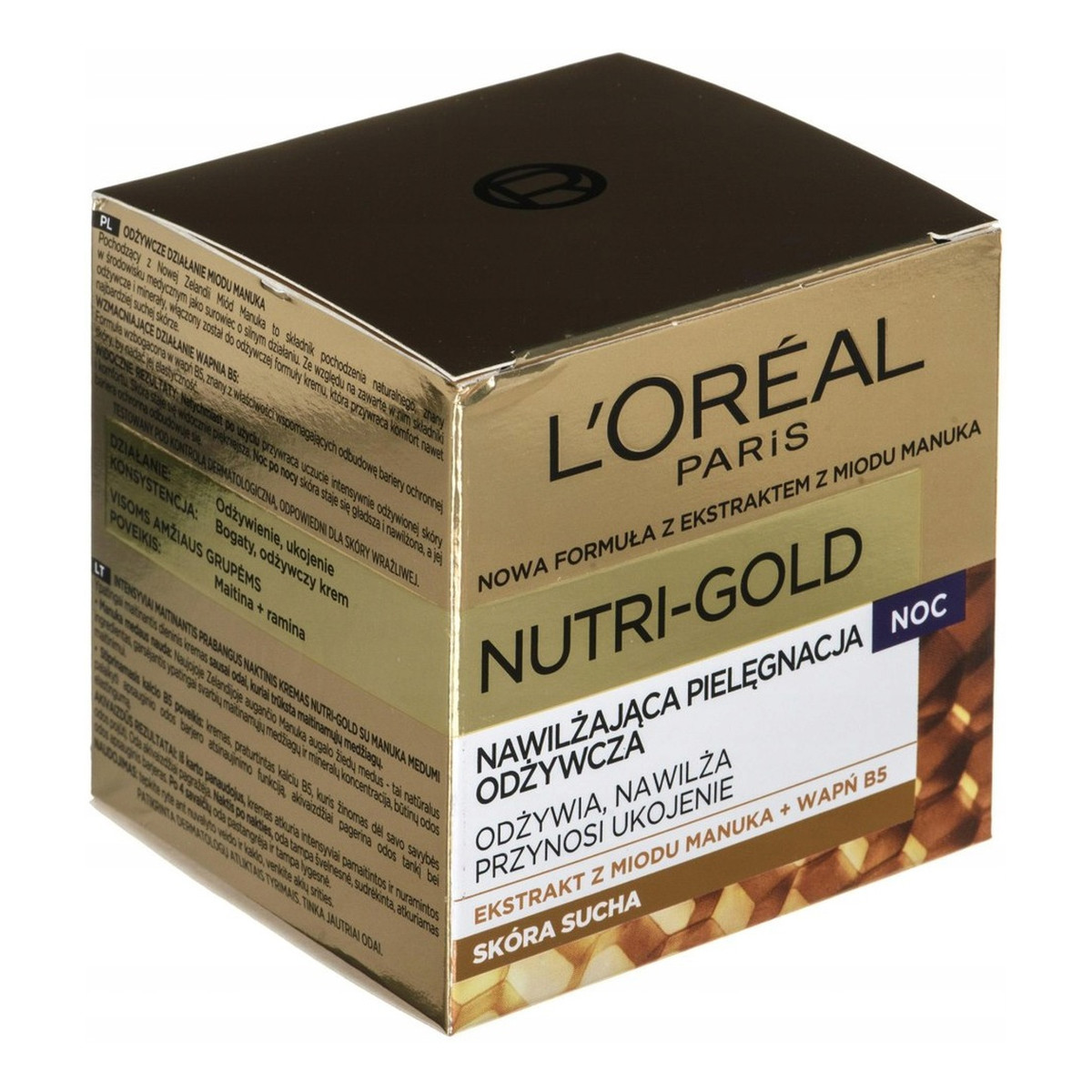 L'Oreal Paris Nutri-Gold Nawilżająca Terapia Odżywcza Na Noc Krem Odżywczy 50ml