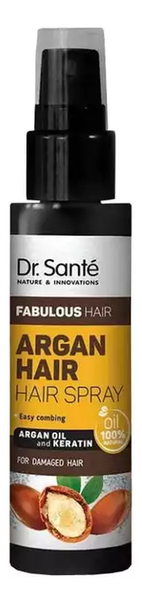 Spray Do Włosów Ułatwiający Rozczesywanie z Olejem Arganowym i Keratyną