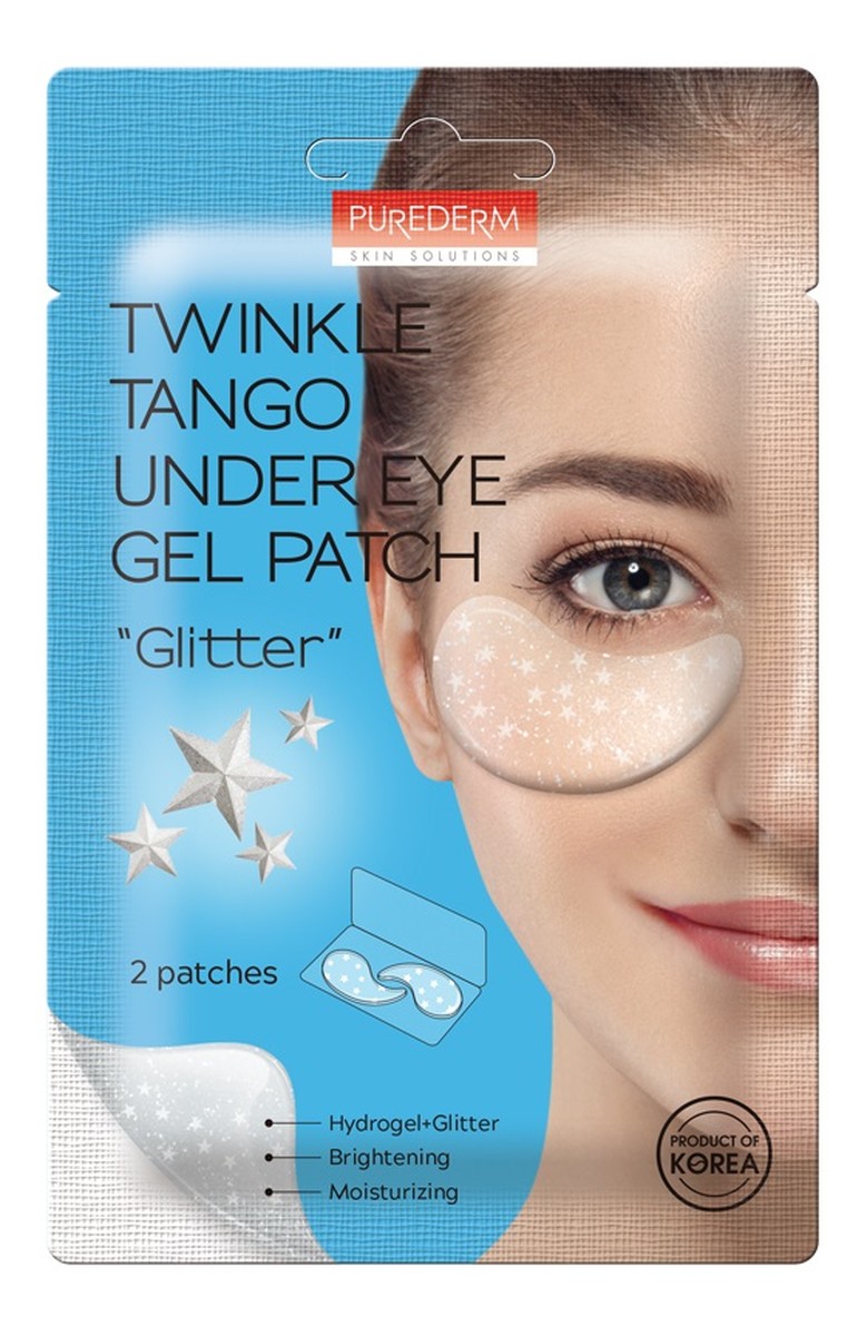 Twinkle tango under eye gel patch przeciwzmarszczkowe płatki pod oczy z brokatem 2szt
