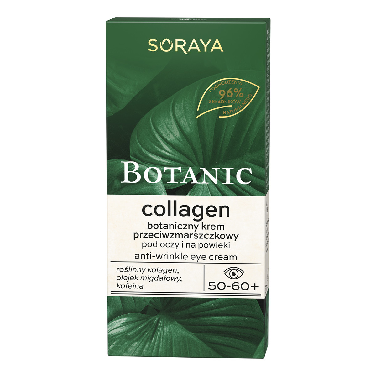 Soraya Botanic Collagen 50-60+ botaniczny Krem przeciwzmarszczkowy pod oczy i na powieki 15ml