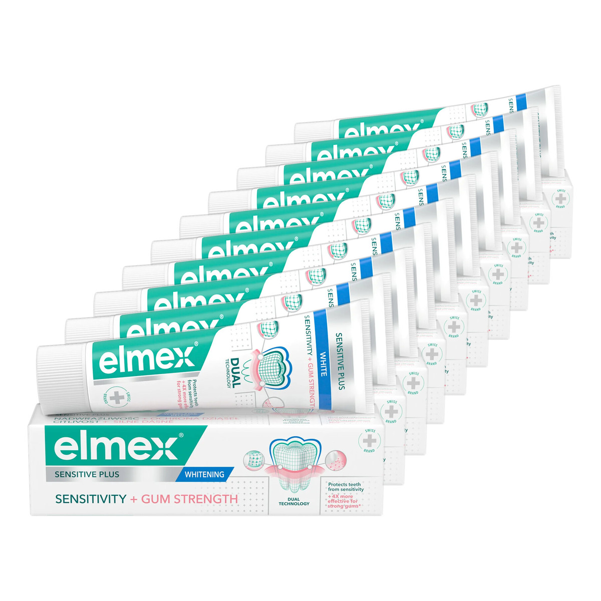 elmex Repair & Prevent Whitening pasta do zębów wybielająca 10x75ml