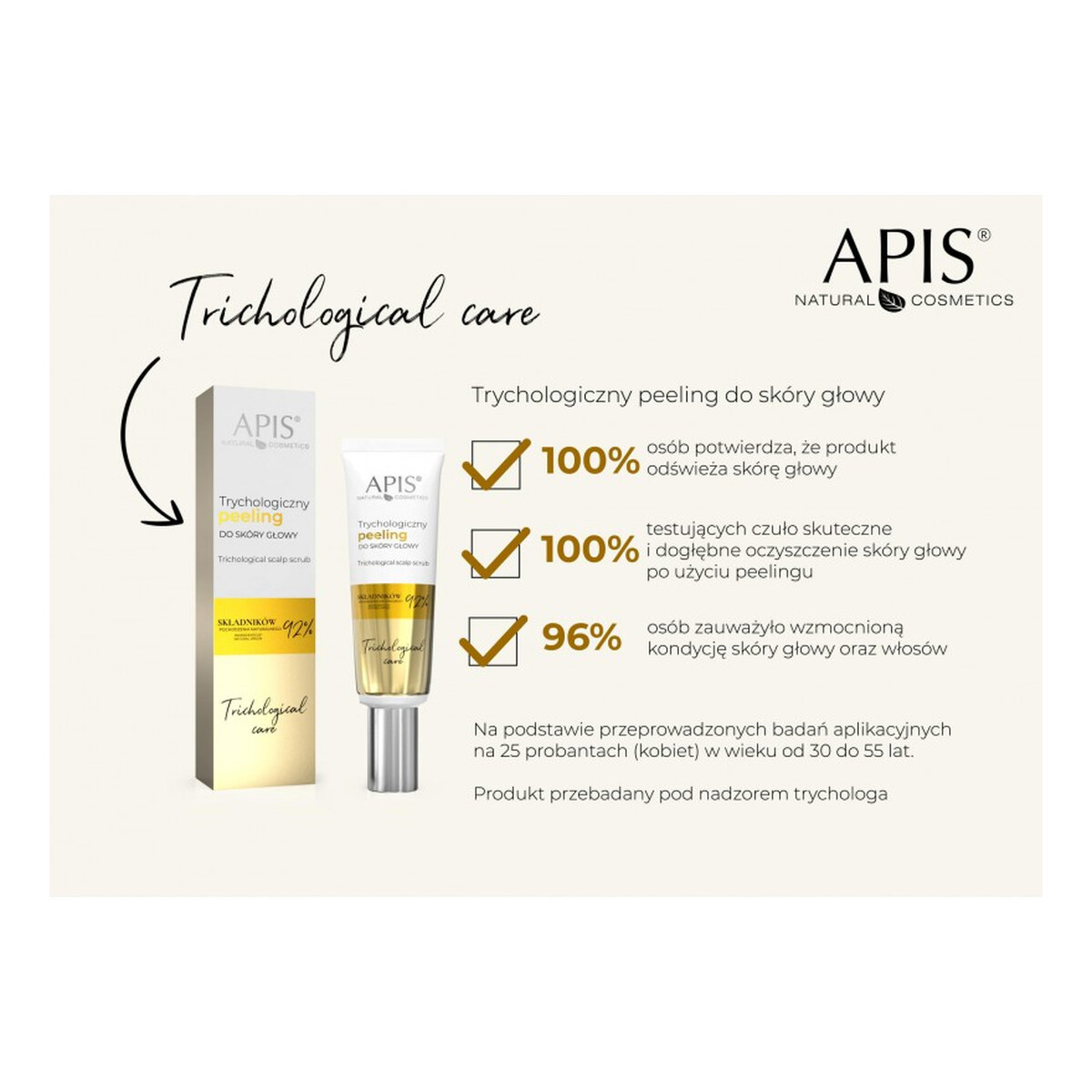 Apis Trichological Care Trychologiczny peeling do skóry głowy 80ml