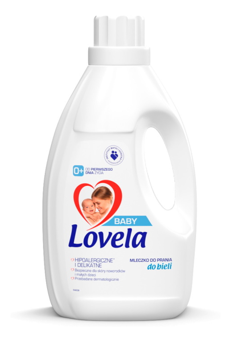 hipoalergiczne mleczko do prania ubranek niemowlęcych i dziecięcych do bieli 1.45l